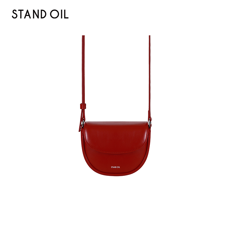 韩国Standoil包Minobag马鞍包25新款斜挎包红色小包包送女友礼物