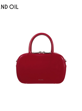 韩国standoil包Stereo Bag豆腐包手提斜挎女包小方包通勤红色包包