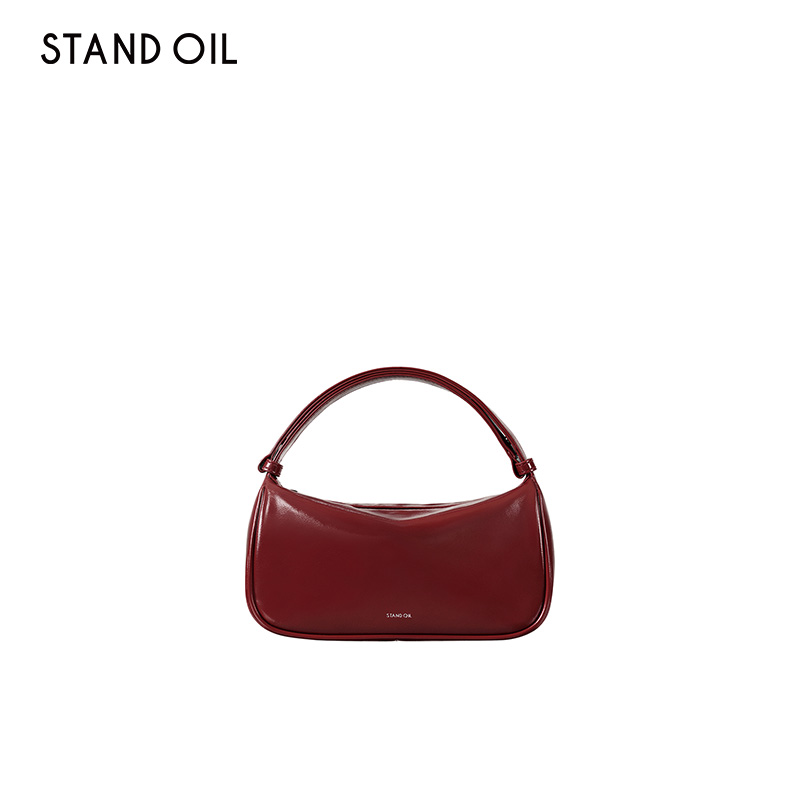 韩国standoil哈里包秋冬新品手提流行女包通勤腋下包红色包包简约