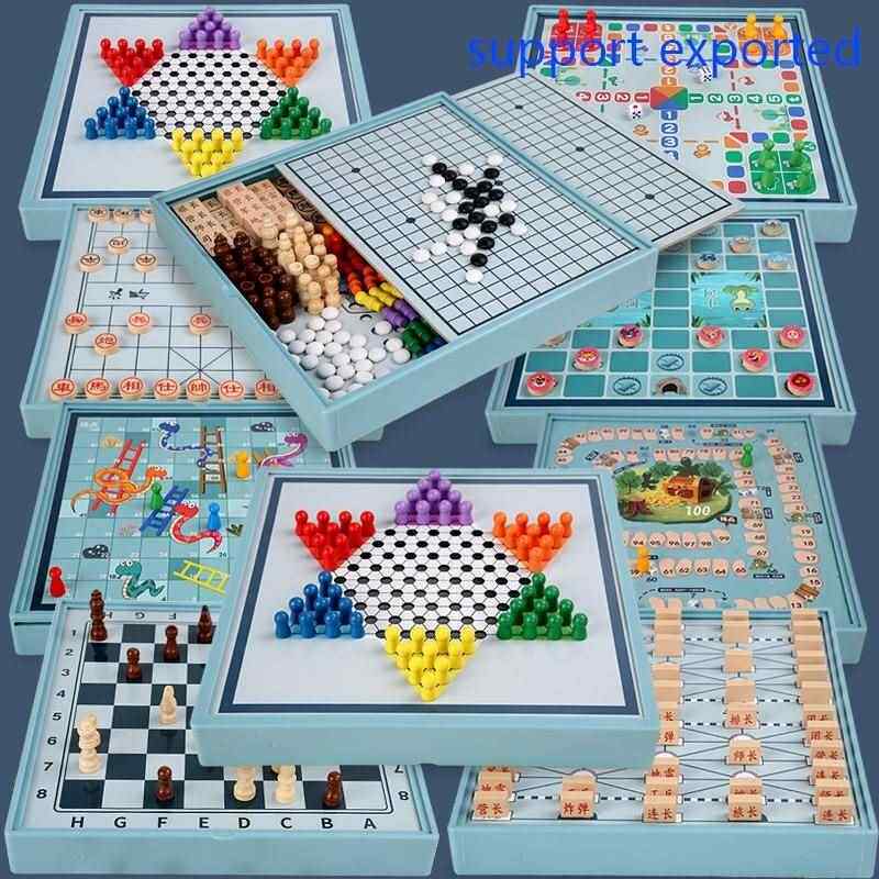 极速Mult n one checkpers, flyng chess, Gobang games, chess,