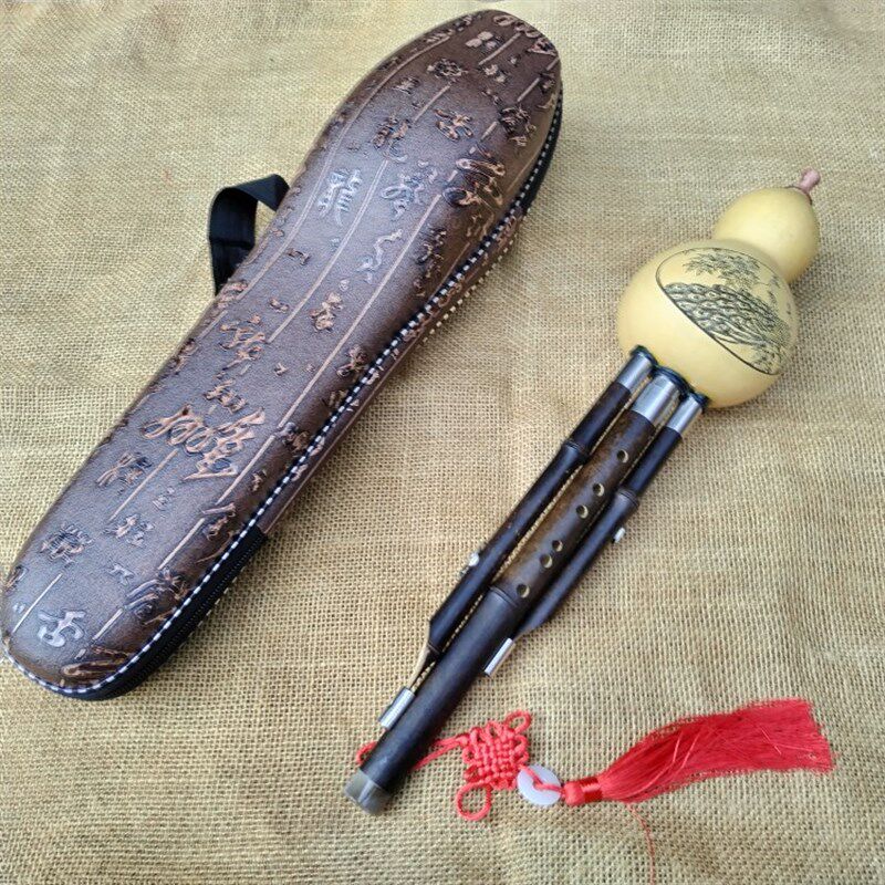 极速7孔葫芦丝乐器初学rC调降B调A防摔儿童小学生专用天然紫竹滇