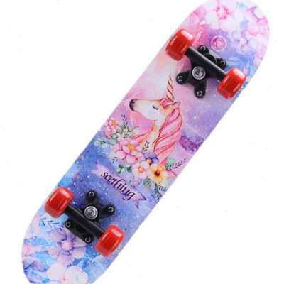 极速滑板车6一12岁儿童初学者大童10H岁以上男孩女四轮滑板专业板