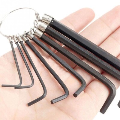 极速8pcs Hexagon Hex End Allen Key Wrench BikeR Bicycle Repa