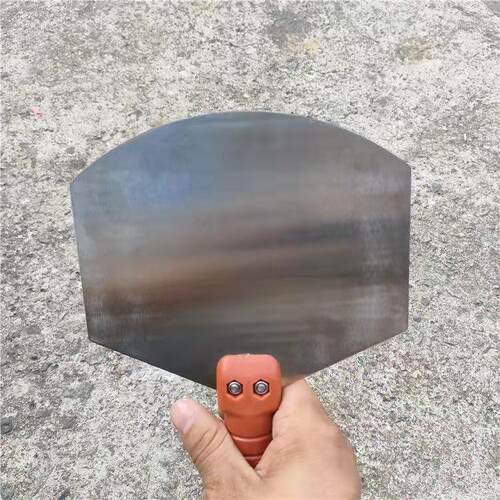 极速不锈钢弧形灰铲抹泥r刀粉刷石膏上料器刮腻子工具托板扇形托