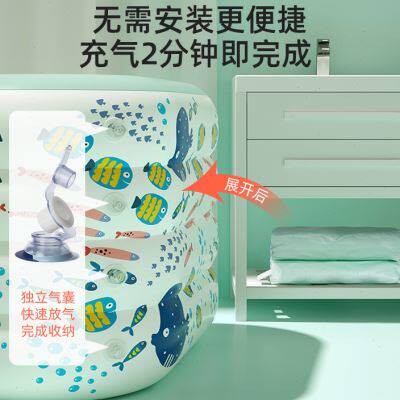 极速品学优宝宝游泳池家r用充气可折叠新生儿bb小孩儿童水池婴儿