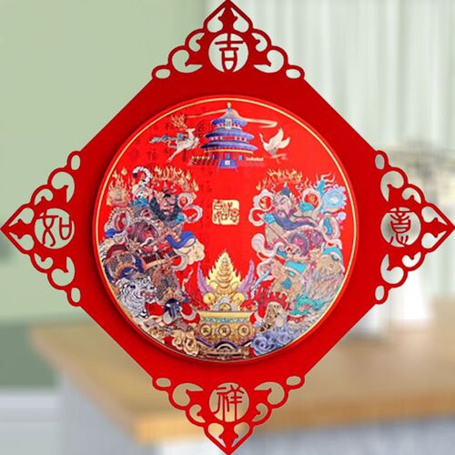 速发单门门神门楼金箔立迟浮雕秦叔宝尉体恭武将贴房神秦琼敬德