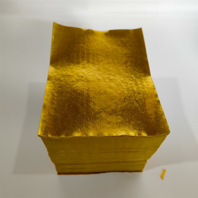 速发11*14新款金纸金箔纸手工莲花叠元宝纸祭祀用品清明节烧纸锡