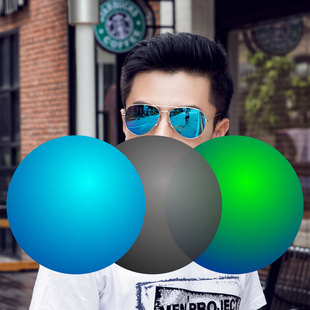 速发专用近视偏光镜片 1日4 1.61 反光.车变色开夜两用潮