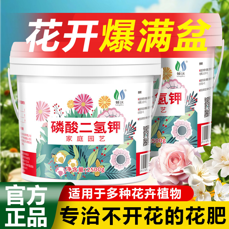 速发肥角钾专用肥磷酸二氢梅养花肥料花卉腊梅月季花三家用盆栽通