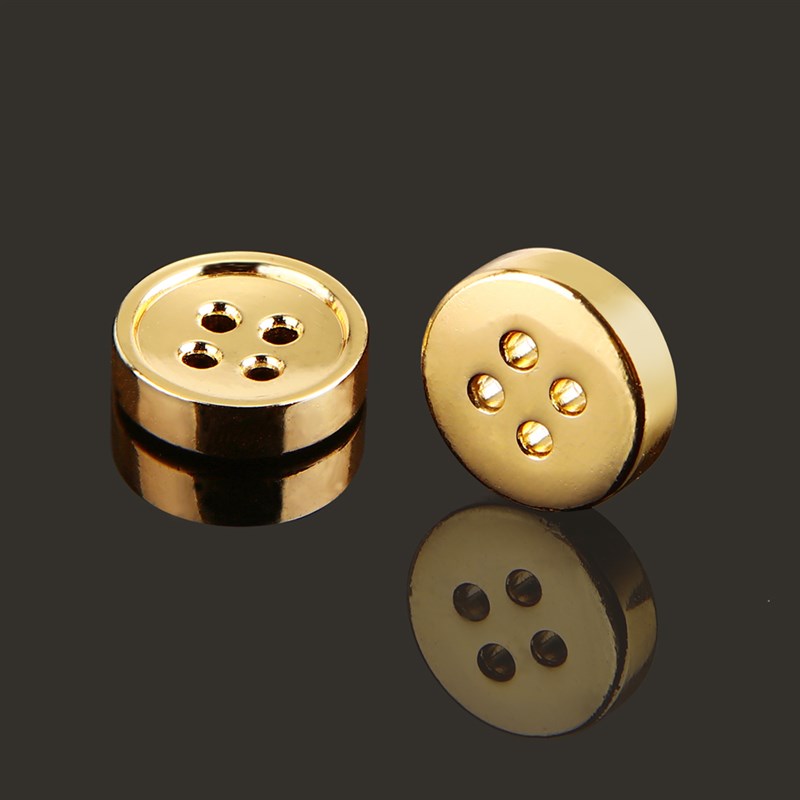 速发扣约金属纽扣尚色时金四眼小暗简银色大衣唐装扣子带子