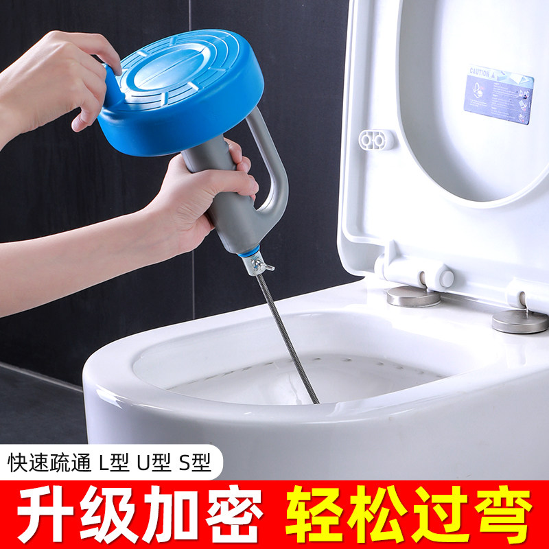 速发通下水道神器疏道厨房马通专用工具厕所堵塞捅管桶疏通器新型
