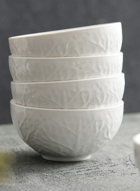 速发优格米饭碗陶瓷沙碗单汤简约高级感小拉碗家用个面碗2025新款