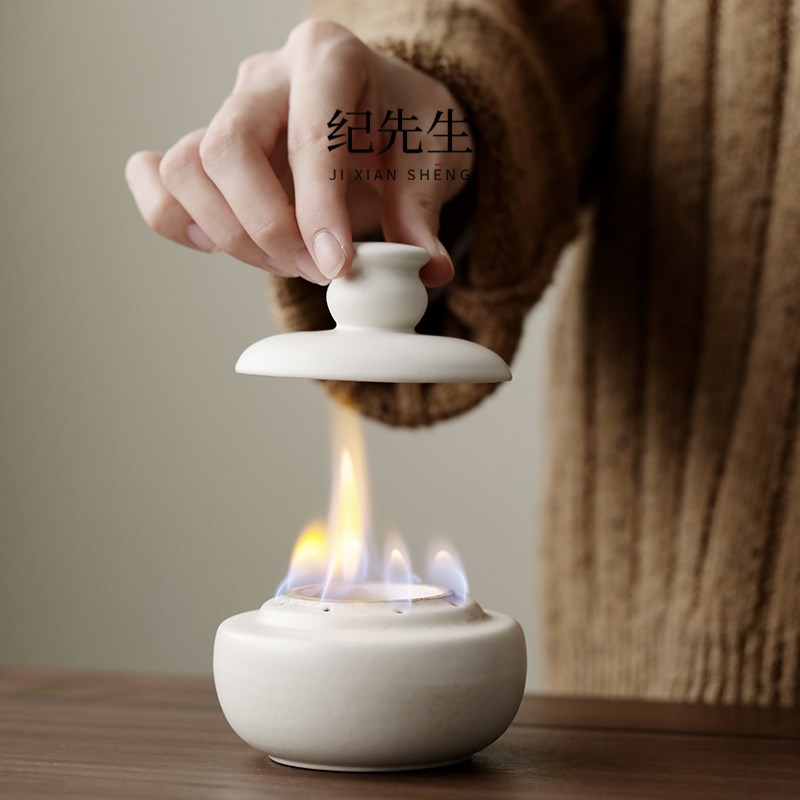 速发陶瓷酒精灯无灯芯大火力室内围炉煮茶器煮茶炉酒精煮茶炉茶馆
