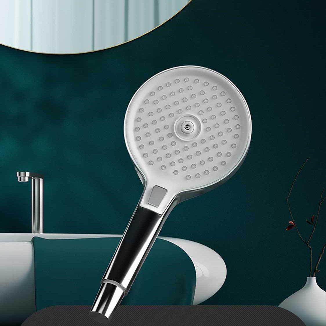 骤雨手持淋浴顶喷花洒液态硅胶一孔四出水手持花洒 境雨花洒