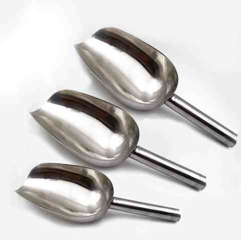 极速不锈a钢采样勺固体采样勺小中大号固体采样勺不锈钢壁厚手柄