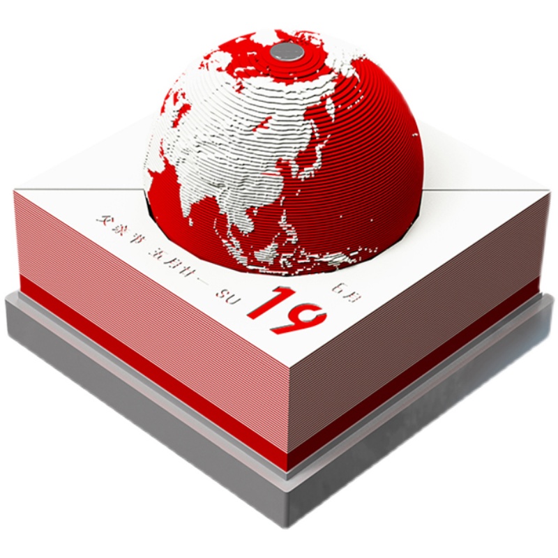 极速2022地球日历虎年s纸雕3d立体模型台历手撕便签摆件节日礼品