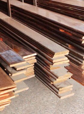 极速定制t2接地汇流紫铜排扁条镀锡空开接线连接片接地Z线铜条散