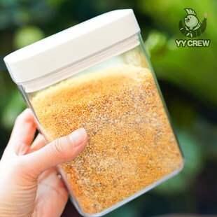 新品鹦鹦队 鹦鹉粮食密封罐小鸟主粮F保鲜收纳盒零食储物盒透明储