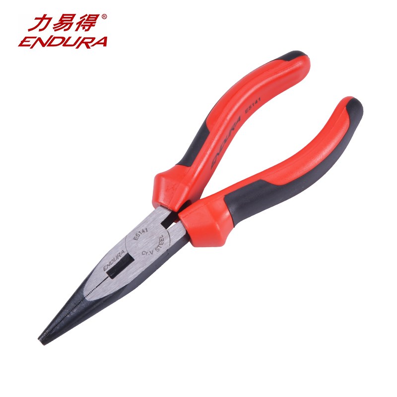 极速。力易得尖嘴钳多功能电工s钳尖嘴钳尖E5141/E5143 6寸8寸多