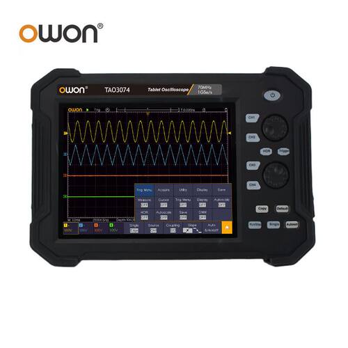 极速。OWON利利普TAO3072/3074B/3102手持平板示波器70/100M兆双/