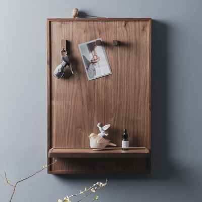 极速新品电表箱遮k挡箱装饰画电闸盒黑胡桃木弱电箱多媒体箱装饰