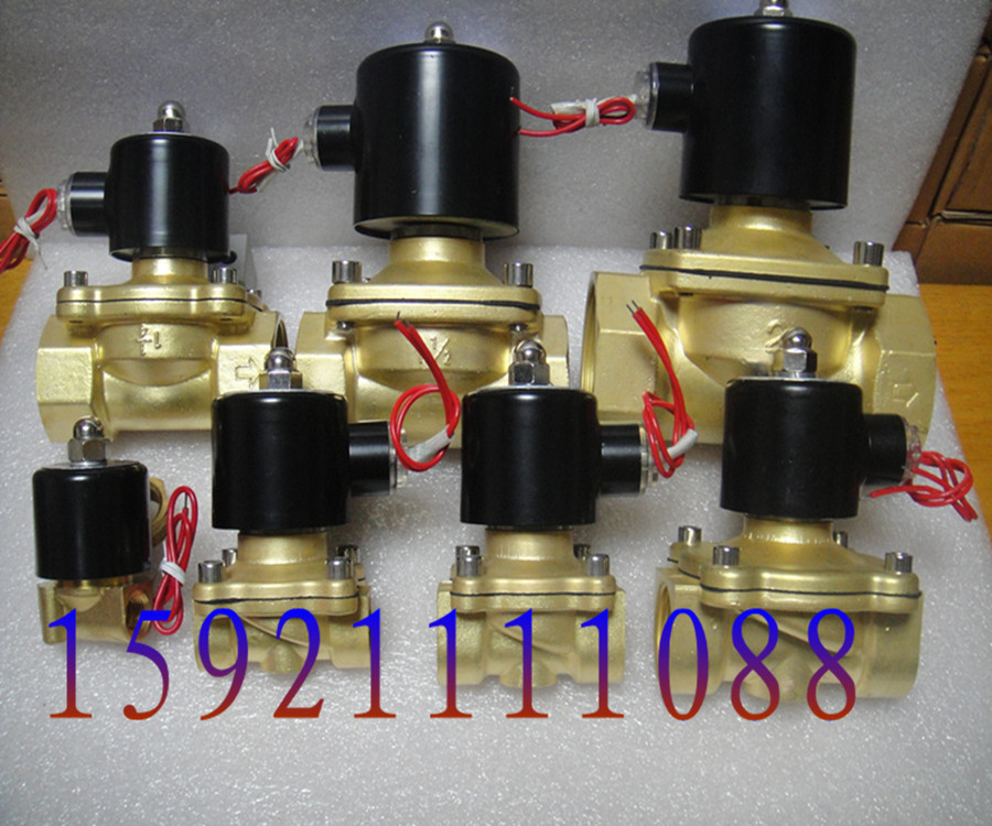 极速全铜电磁阀水阀气阀 220V 24xV 12V 2分 4分 6分 1寸 1.5寸 2