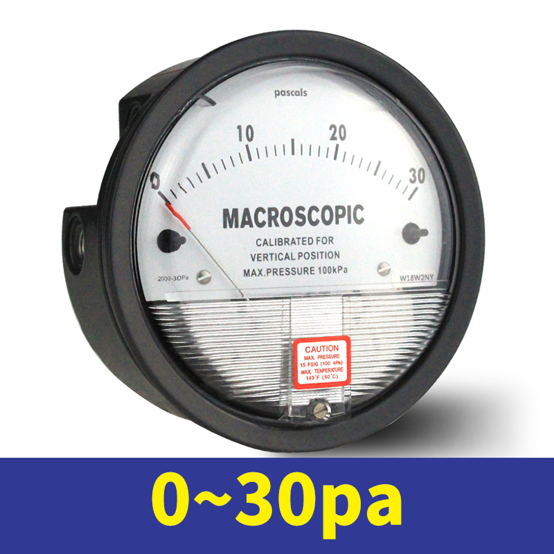 极速新品压差表洁净室差压表压差计养C殖负压F表压力表风压表0-60