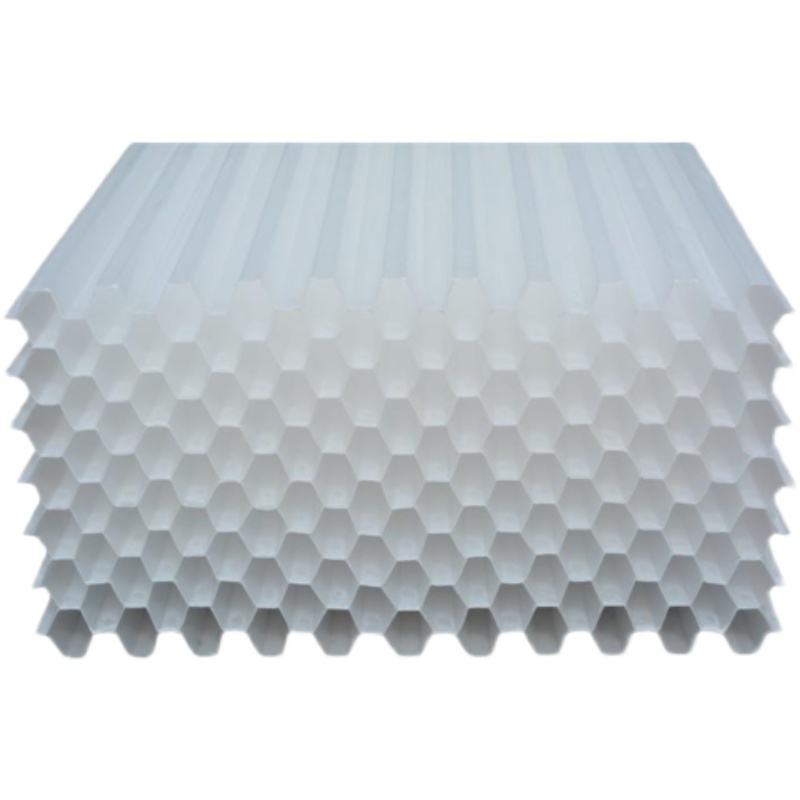 极速新品新款厂促PP材质s六角蜂窝斜管填料污水处理设备V沉淀池自