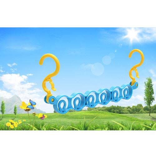极速6 Holes hAdjustable Magic Hanger Hook Closet Organizer R