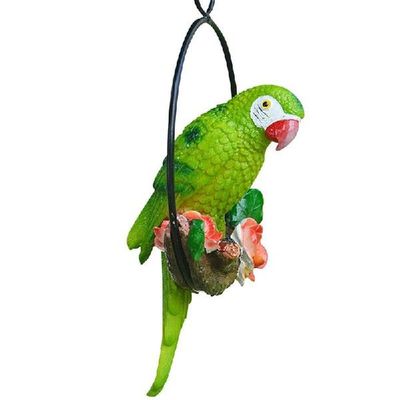 极速Hanging Parrot Birrd Statue Innovative Iron Ring Parrot