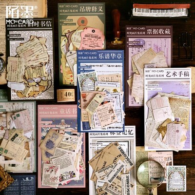 极速MO.CARD /8 Designs 45Pcs/lotC Time Pictures Vintage Stic