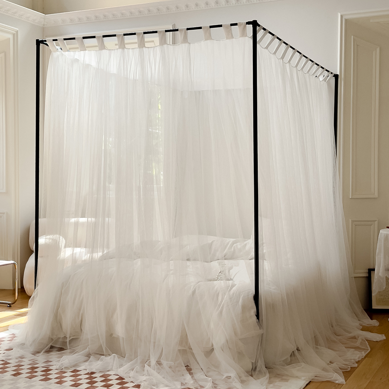 极速老式蚊帐家用2023新款卧室穿杆式加厚加密文章主卧Y1米8大床