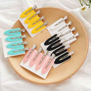 极速4PCS/LOT Wokmen Hair Clips Side Bangs Fix Fringe Barrett