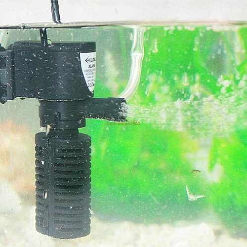 极速.3 In 1 Silent Aquatrium Filter Submersible Oxygen Inter