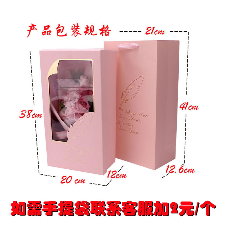 极速货源玫瑰香皂花束礼盒母亲节520礼物送女友V生日情人节礼品