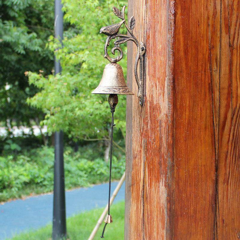 欧式覆古创意古铜色铸铁工艺铁艺门铃壁饰手摇铃树枝小鸟手摇铃铛,家居饰品,风铃及配件,淘宝优惠券,粉丝福利购,淘宝优惠卷