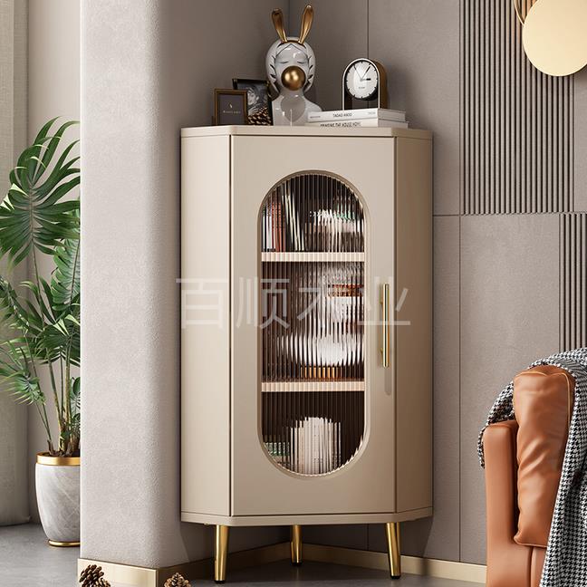 转角柜墙角柜客厅轻奢高级感角几拐角矮柜卧室三角形收纳柜收纳柜
