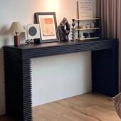 中古实木玄关台玄关柜覆古诧寂风条案玄关桌意式 玄关过道装 饰台