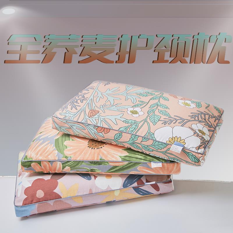 荞麦枕头护颈椎助睡眠护颈椎荞麦壳枕头夏季荞麦皮枕头枕芯小硬枕