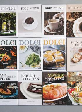 样板房软装仿真杂志 西餐美食装饰书拍摄背景道具 样板间现代真书