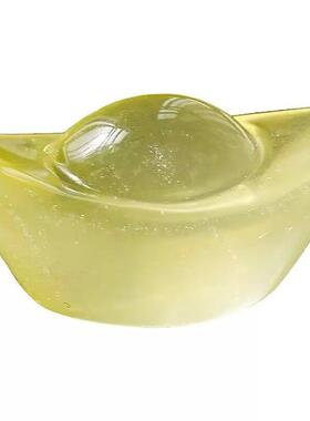 天然黄水晶金元宝摆件小元宝聚宝盆配件客厅装饰品开业乔迁礼品