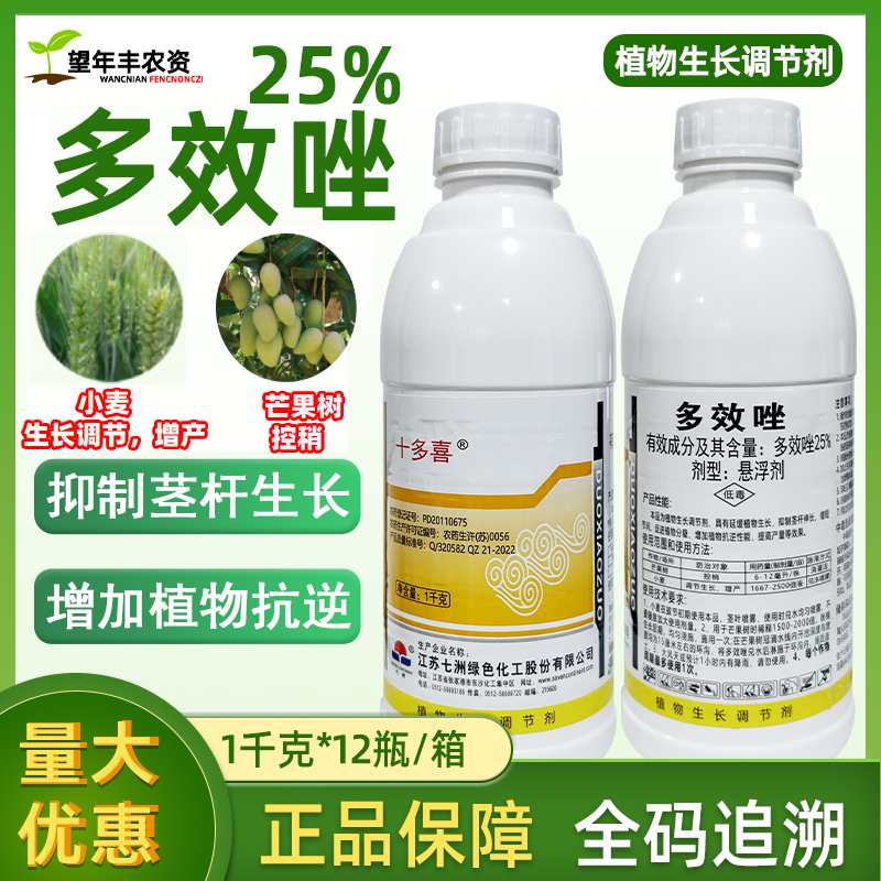 多效唑控旺控梢提产量促发芽分化