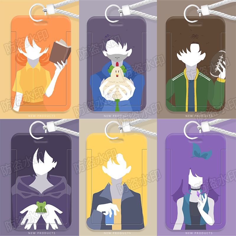 星露谷物语NPC周边学生滑盖卡套胸牌饭厂牌伸缩挂脖卡套高颜值ins