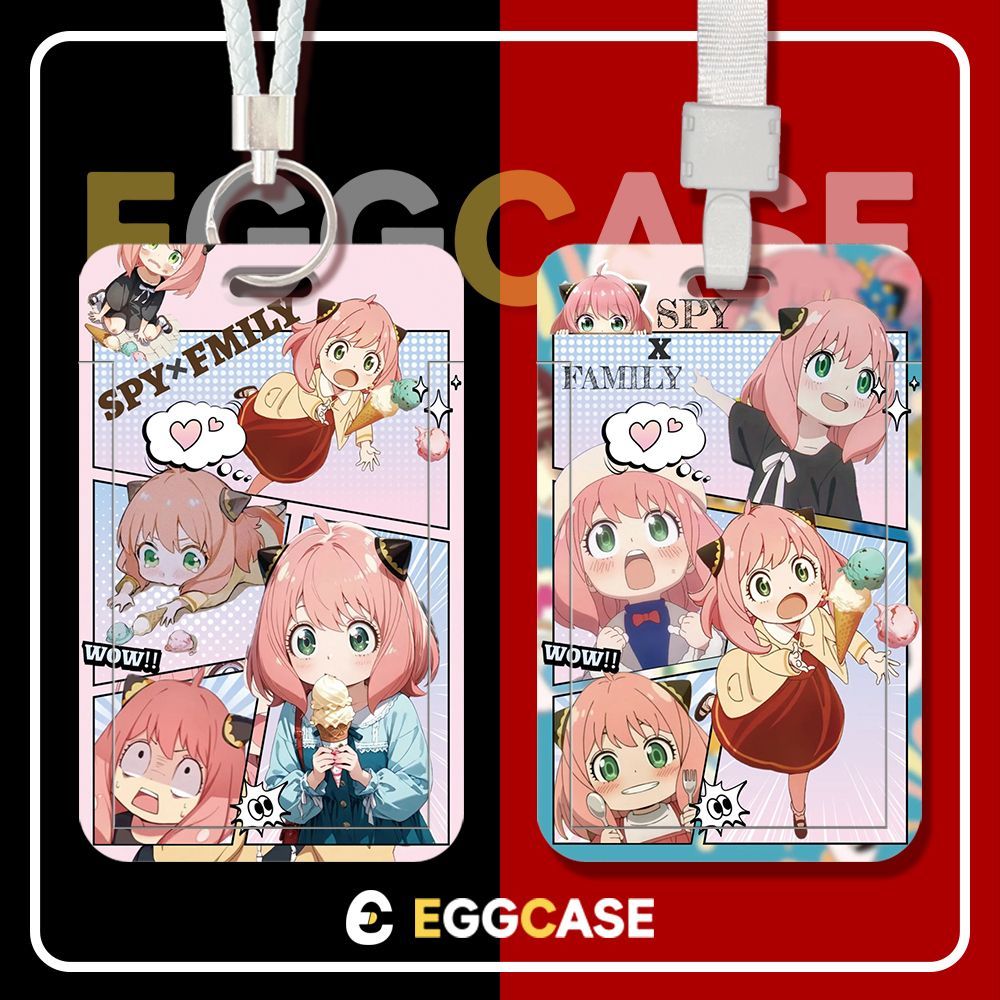 间谍过家家学生滑盖卡套阿尼亚饭卡公交卡身份证件保护套门禁卡透定制