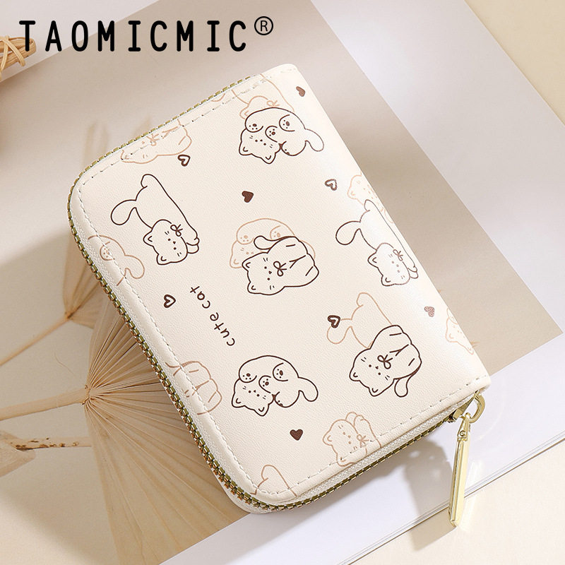 可爱小猫咪风琴卡包小巧超薄卡通驾驶证件持卡人PU卡包保护套