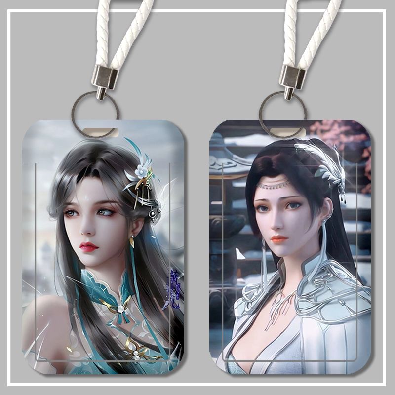 美杜莎女王斗破苍穹周边工作证卡套定制证件挂脖挂绳可伸缩硬壳套