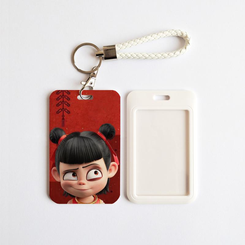 来图定制卡套哪吒周边学生校园卡饭卡公交地铁卡接送卡工作证件套定制证件套员工工牌出入证厂牌门禁卡挂脖