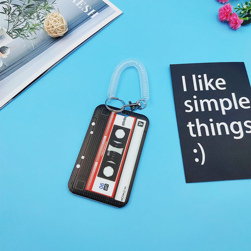 复古磁带黑白卡套学生校园卡套公