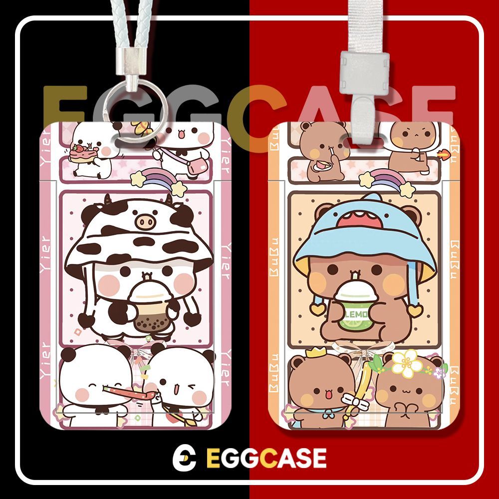 一二布布情侣卡套工作证饭卡地铁交通卡保护套门禁身份证学生校卡定制