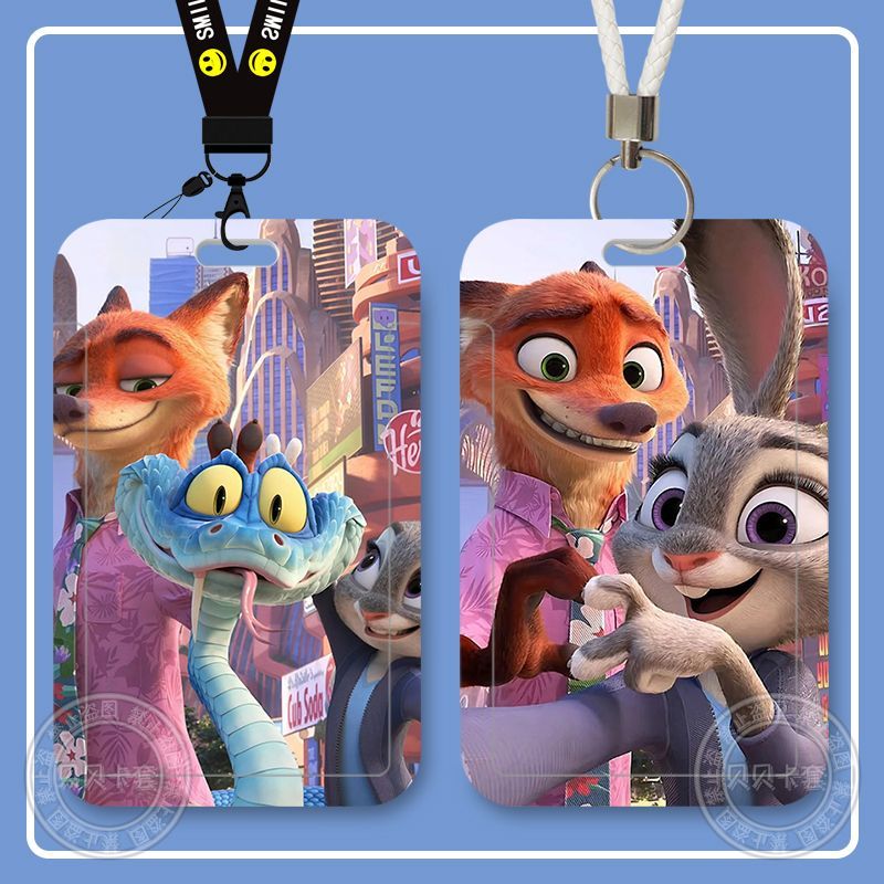 疯狂动物城2朱迪尼克周边学生滑盖饭卡公交卡保护套门禁校园定制